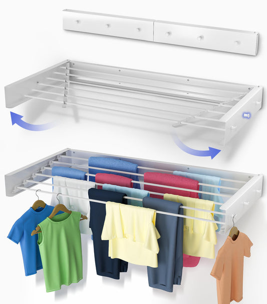 Sturdy Drying Rack Wall Mounted Drying Racks – Delfori